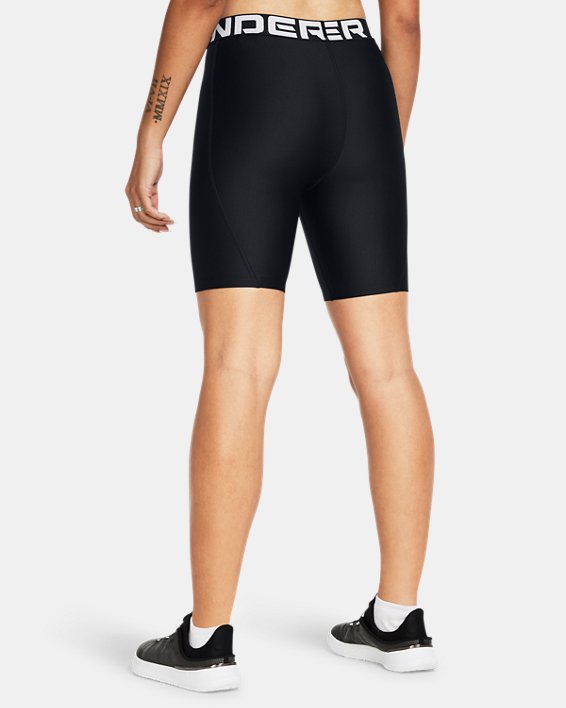 Women's HeatGear® 8" Shorts, Black, pdpMainDesktop image number 1